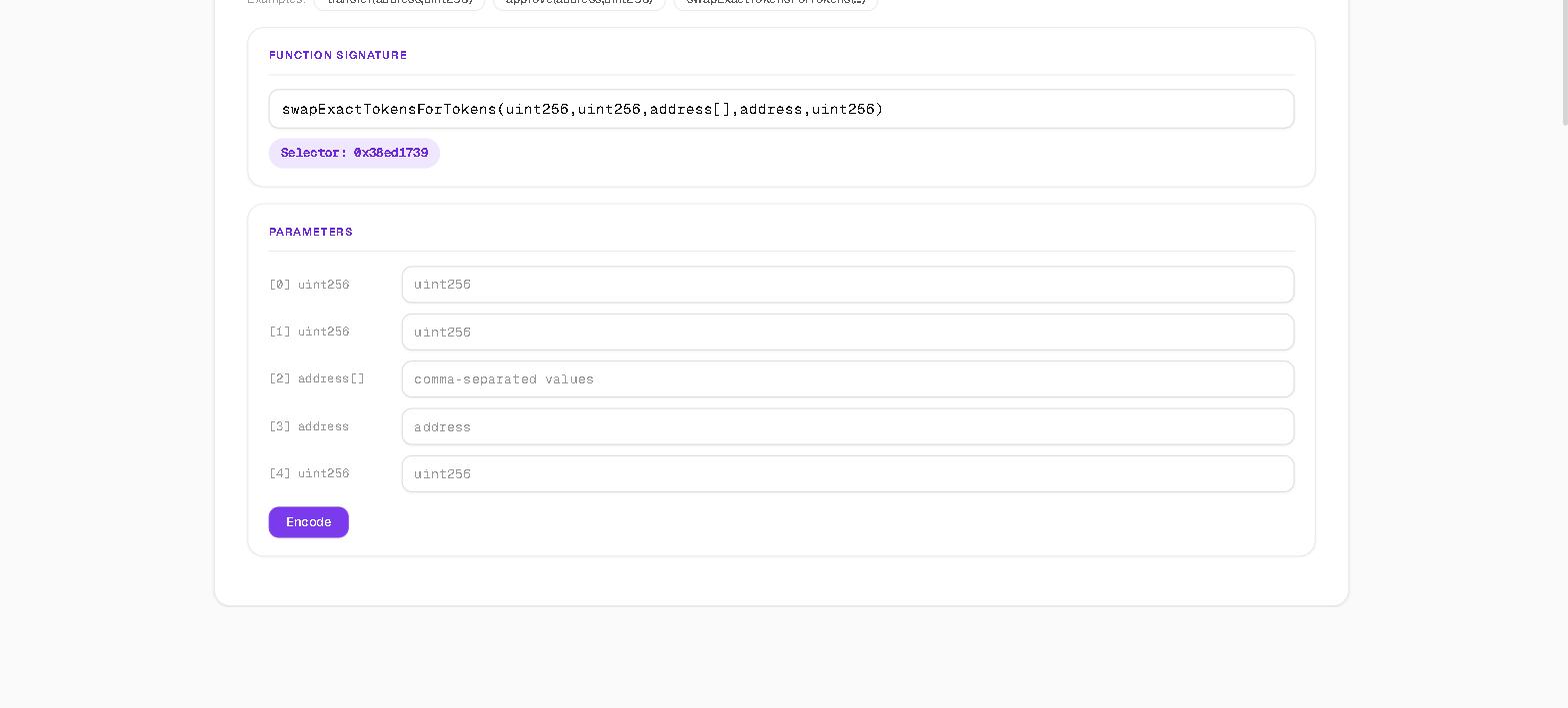 abi decoder encode