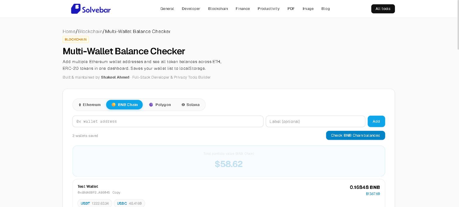 multi wallet checker multichain